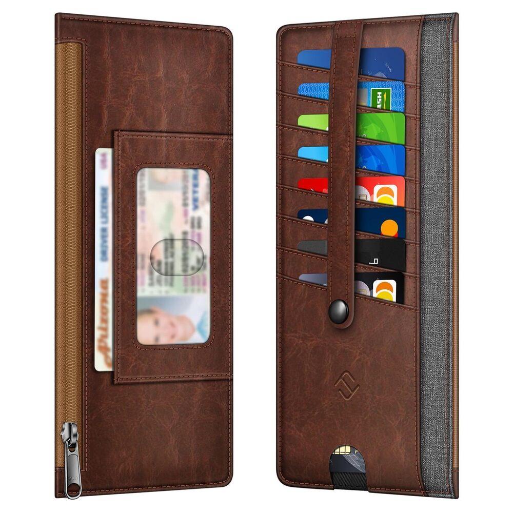 6439 Slim Credit Card Wallet Holder Change Pouch, RFID Blocking Business